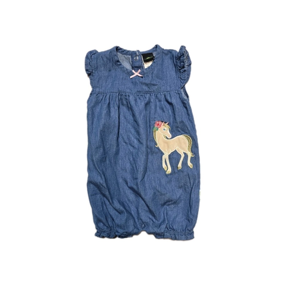 John Deere Infant Girls Romper - Horse 9-12 Months